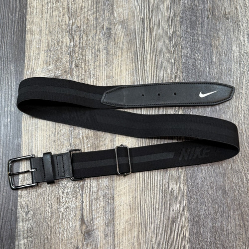 Nike Adjustable Elastic Baseball Softball Belt Black One Size Sports Uniform