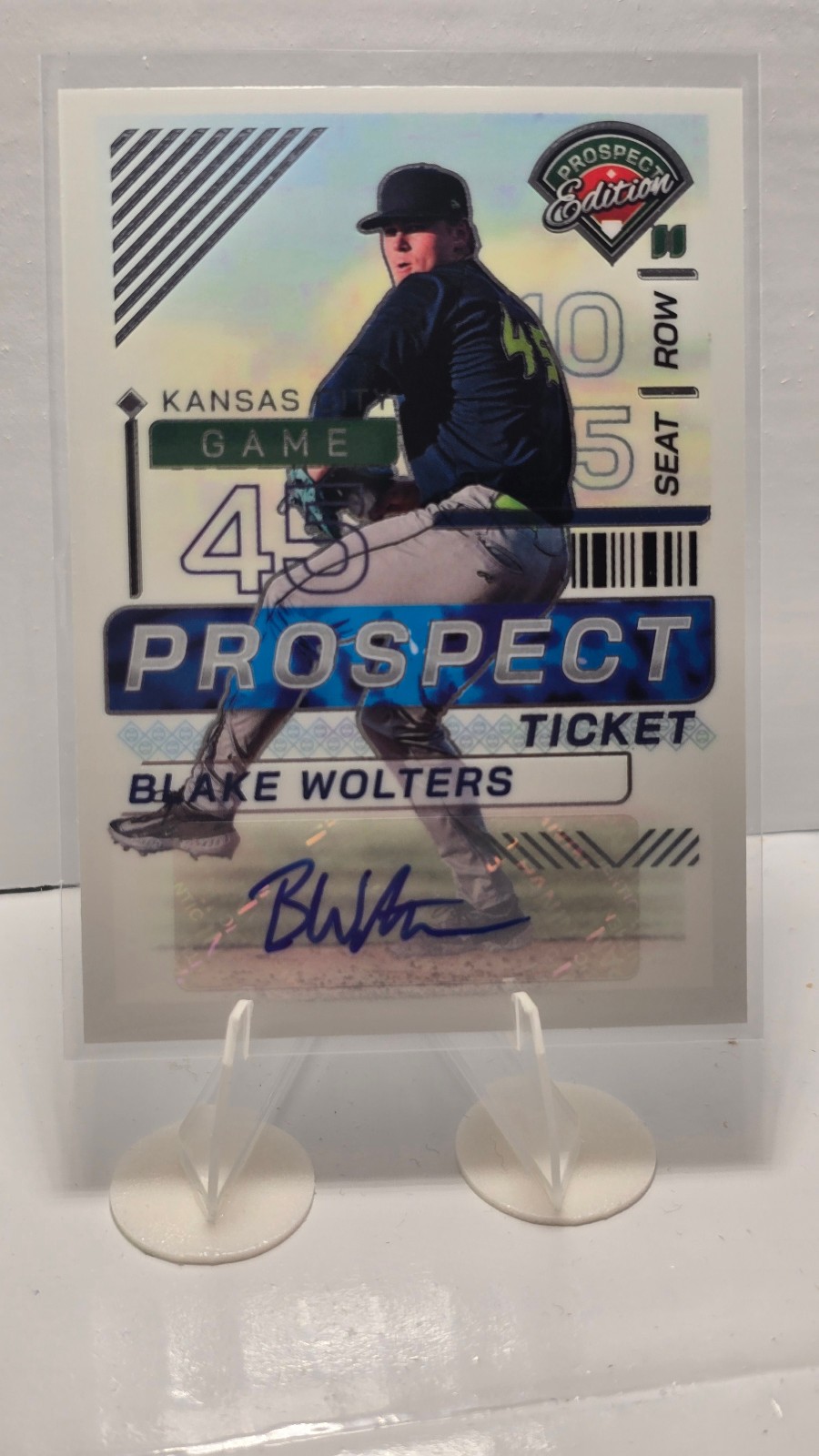 2024 Panini Prospect Edition - Blake Wolters #82 Holo Signatures (AU, RC)