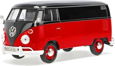 MOTORMAX Volkswagen T1 Lieferwagen rot/schwarz, neu und originalverpackt