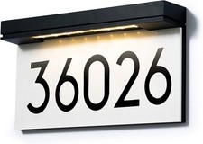 House Numbers for outside Solar Powered, Address Plaques for House, LED Illumina