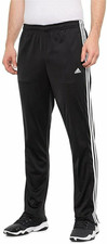 New Adidas Tricot Track Pants CE9963 Black / White - Mens Sizes , Zippered Ankle