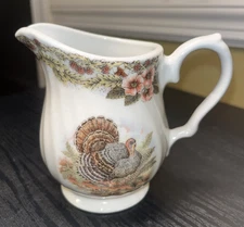 Vintage CHURCHILL Thanksgiving Turkey Myott Factory Archive Small Creamer