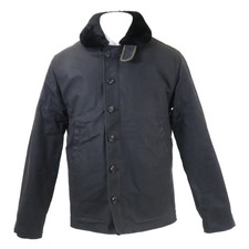 DEHEN N-1 Oiled Deck Jacket Jacket M black