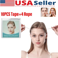 10PCS Face Lift Tape Ultra-thin Invisible V-Shaped Facial Lifting Sticker Patch