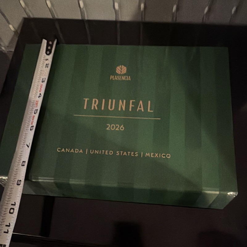 Plasencia Triunfal 2026 Green Wooden Cigar Humidor Box for Cigars
