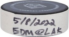 Kings vs Oilers GU Puck from Game 4 of 1st Round of 2020 SC Playoffs on 5/8/2022