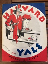 1934 Yale vs. Harvard Football Program, Yale Bowl, New Haven Connecticut
