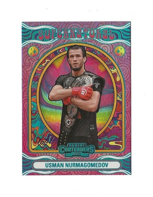 2025 Panini Contenders PFL Usman Nurmagomedov #14 Supernatural Insert RARE #1/1