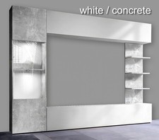 LAZANDO 250cm TV Wall Unit Set ? Modern Living Room Entertainment Cabinet LED