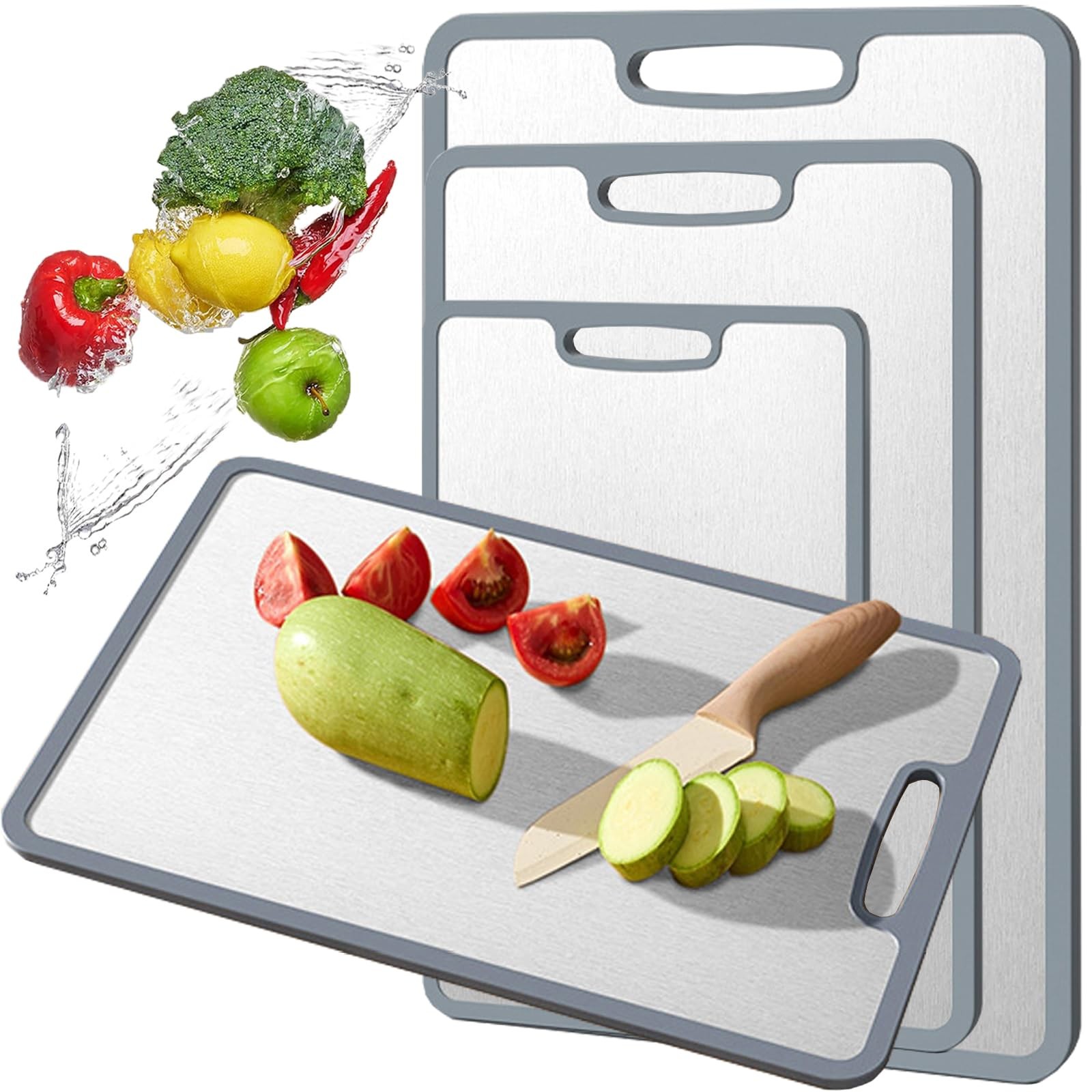 Tagliere Design Titanio e Silicone - L'Eleganza in Cucina