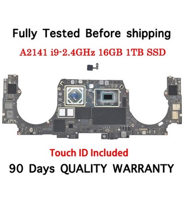 I9 2.4 GHz 16GB 1TB Logic Board 820-01700-A for MacBook Pro 16'' A2141 2019