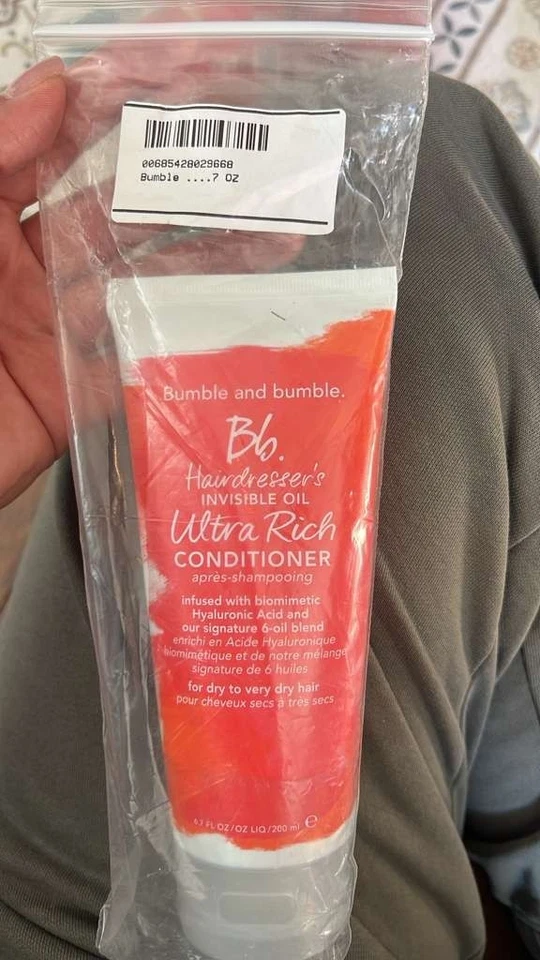 Bumble and Bumble Hairdressers Invisible Oil Ultra Rich Conditioner 6.7 oz new - Image 2 of 2