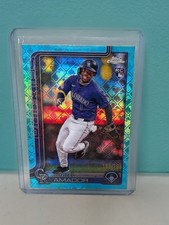 #255 Adael Amador RC Colorado Rockies  2025 Logofractor Aqua 166/199