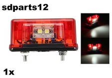 4x 12-24V LED Heck Kennzeichen Nummernschild ROT Lichter für LKW Anhänger SUV