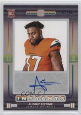 2024 Photogenic Rookie Instants Signatures Silver 7/49 Audric Estime Auto 0nr3