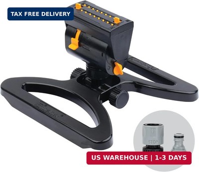 Melnor 65131AMZ MiniMax Turbo Oscillator Sprinkler, 4000 sq. ft., 4-Way Adjustab