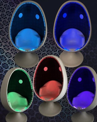 Space Age Atomic Egg Chair Modern MCM Atomic Starkey Laboratories Egg Pod Chair