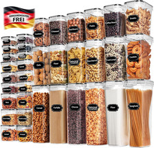 Kunststoffbehälter Set luftdichte Vorratsdosen Küche BPA-frei stapelbar 36-tlg.