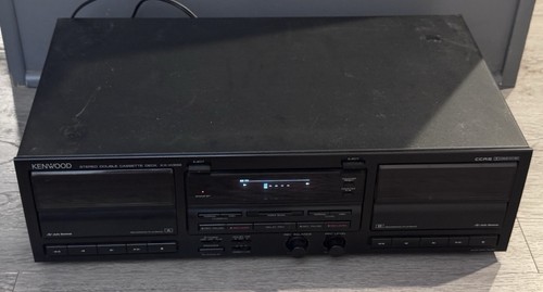 Kenwood KX-W892 Stereo Double Cassette Deck Dual Tape Recorder Tested