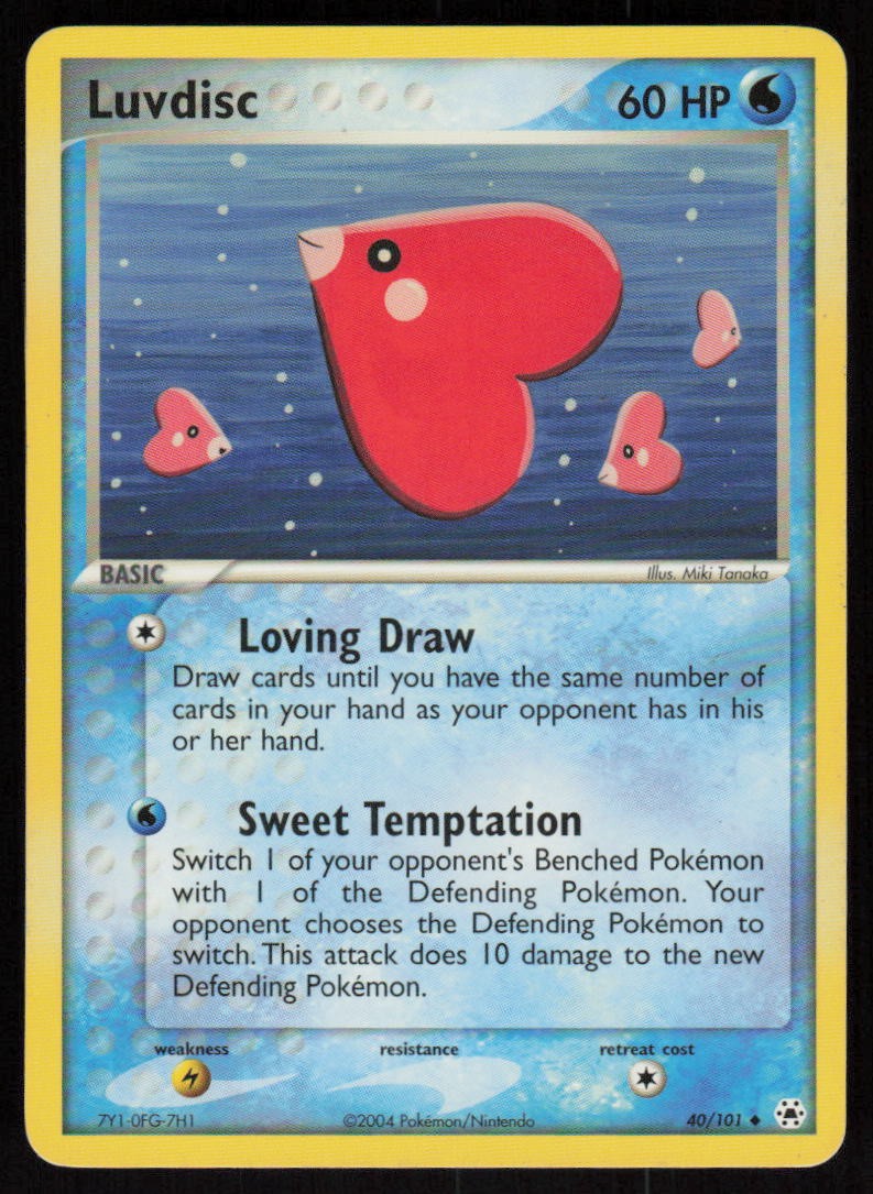 Luvdisc 40/101 Normal: Hidden Legends Pokemon TCG Lightly Played