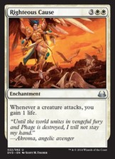 1 x Righteous Cause - Duel Decks: Anthology - Moderate Play - MTG