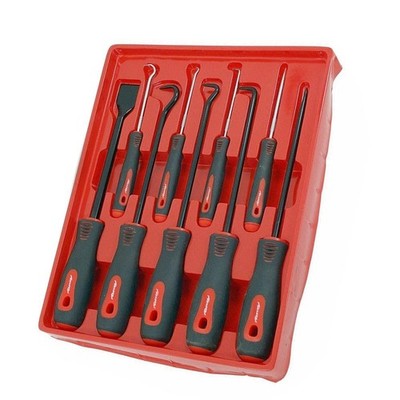 9PCS Scraper Hook Pick Set Removal Tool O Rings Seals Rubber Handle Repair New ！