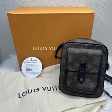Louis Vuitton Christopher Wearable Wallet Macassar Monogram Canvas FAST SHIP