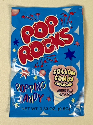 Pop Rocks Cotton Candy Explosion Popping Candy 0.33oz Pack | Fresh & Fun Treat