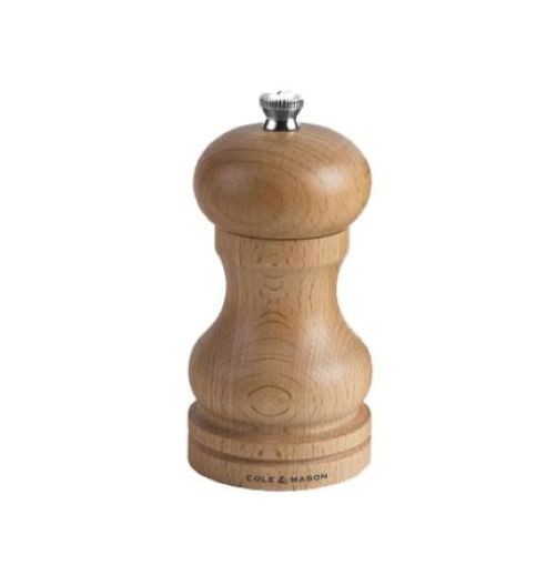 120mm BEECH CAPSTAN PEPPER MILL