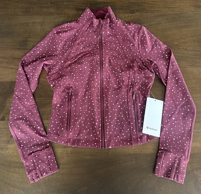 LULULEMON DEFINE JACKET CROPPED NULU HEART SCATTER DOT CANDY CLOUD
