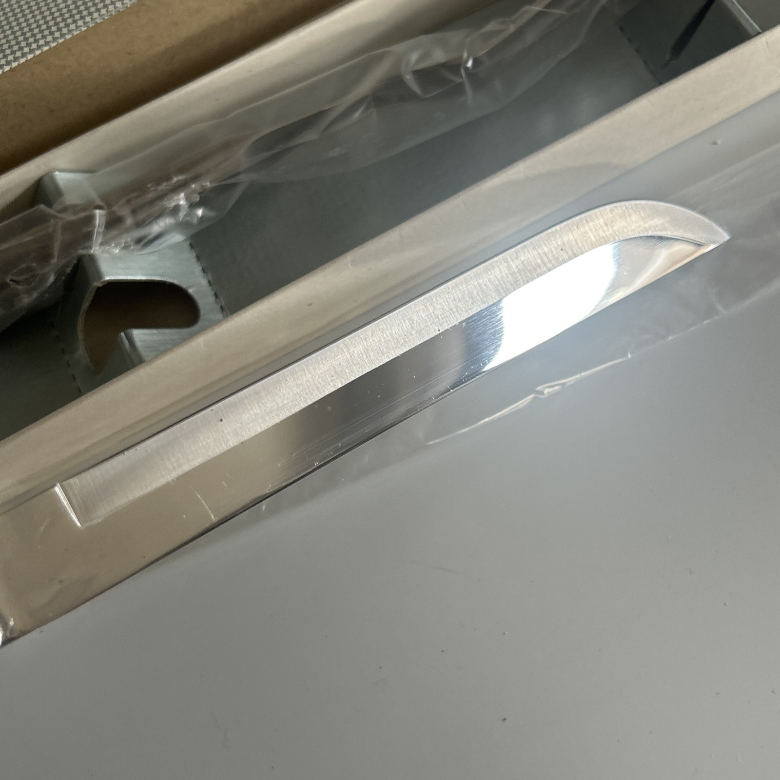 Vtg Stainless Steel 2 Piece Carving Set Hollow Ground Hollow Handle Japan MCM