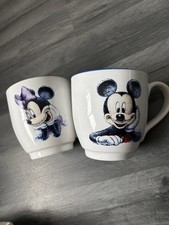 Disney Store Mickey Mouse and Minnie Mouse 18oz large coffee mugs x 2
