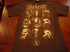 Slipknot 10 Year Anniversary 1999 - 2009 Band T Shirt. Size Small