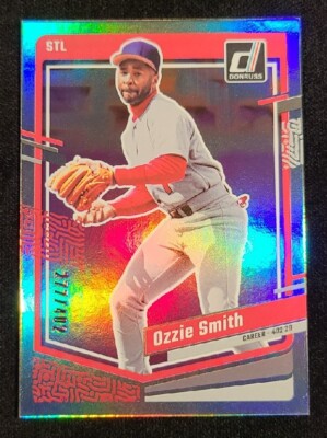 Ozzie Smith 2023 Panini Donruss CAREER STAT #/402 HOLO PARALLEL SP Card #211