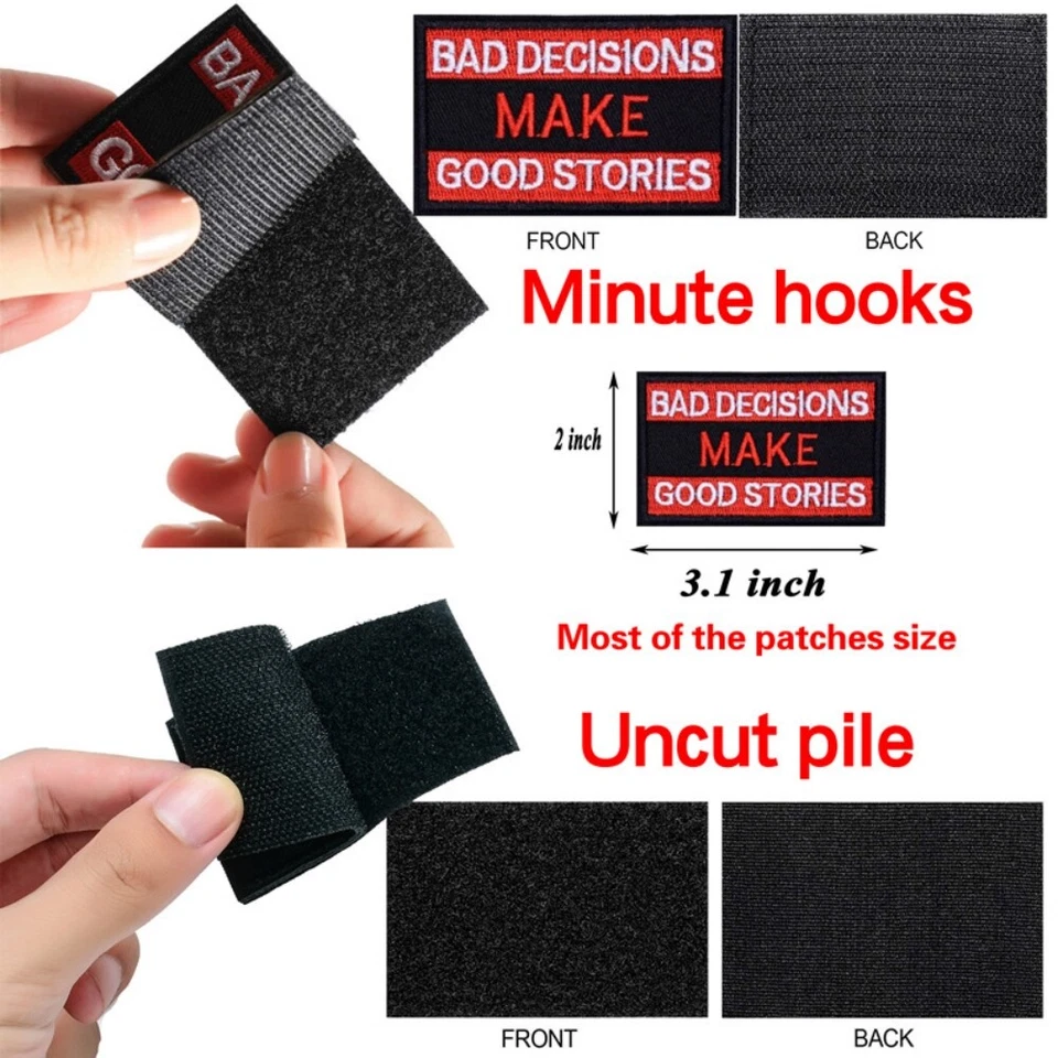 Rectangular Embroidered Name Tag Iron-on Patch Quality Badge 2X3" 2025 - Image 3 of 4