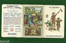 VINTAGE BOY SCOUT- 1930 MEMBERSHIP CARD