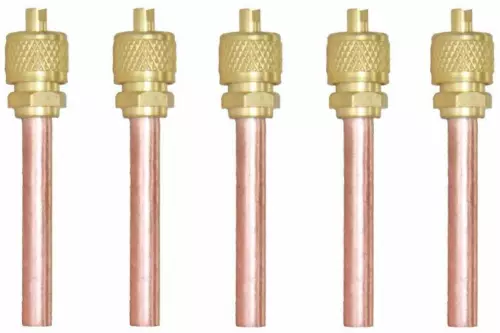 HVAC Refrigeration Compressor 1/4" Access Valve Extension Tube, PK5
