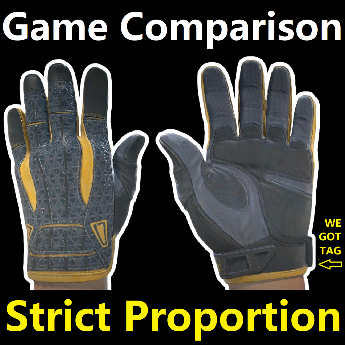 Omega Style CSGO Wearable Real Life Moto Gloves One Pair CS GO