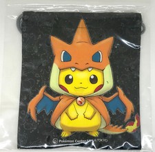 Pokemon PIKACHU Poncho Charizard Dice Bag Pouch Mega Tokyo Center 2014