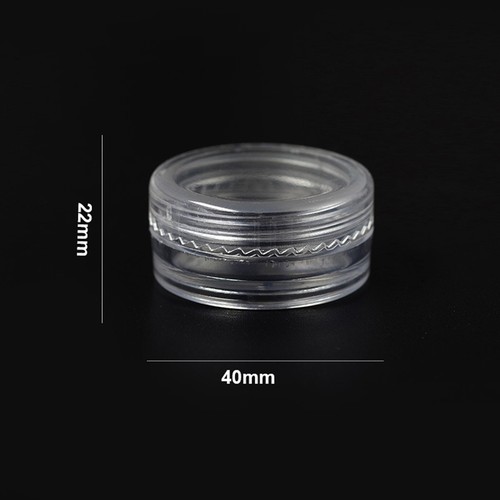 Clear Plastic Round Empty Make-Up Cosmetic Container Pot Jar 5ml 10ml 15ml 30ml - Picture 6 of 22