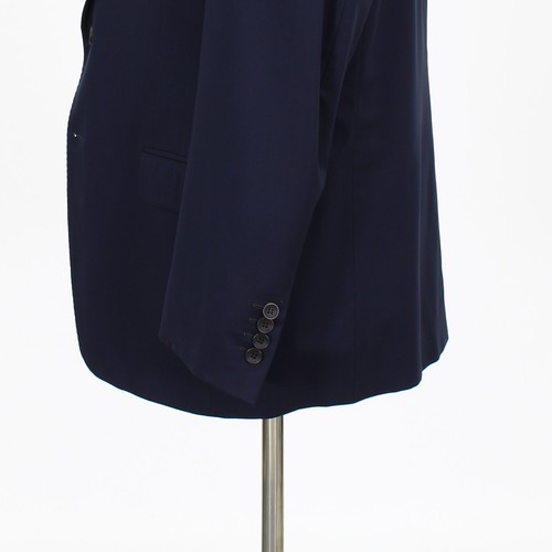 Samuelsohn 41S Navy Solid 2-Button Wool Sport Coat Blazer Jacket - Picture 6 of 11
