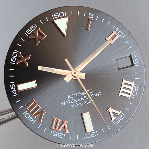 29mm Roman Numerals NH35 Watch Dial Face for NH36 NH38 4R35/36 Sunburst MOD Dial - Picture 12 of 44