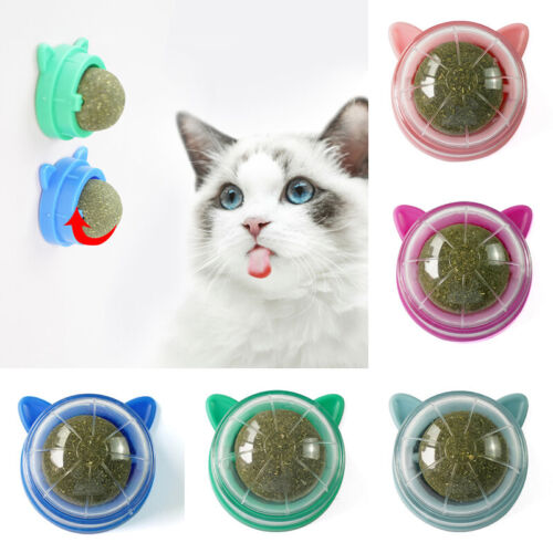 Natural Catnip Cat Mint Ball Toy Cats Playing Cleaning Teeth Catnip Ball Toys - Picture 1 of 16