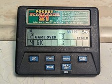 Radica POCKET BLACKJACK 21 Handheld Electronic Game Model 1350 TESTED