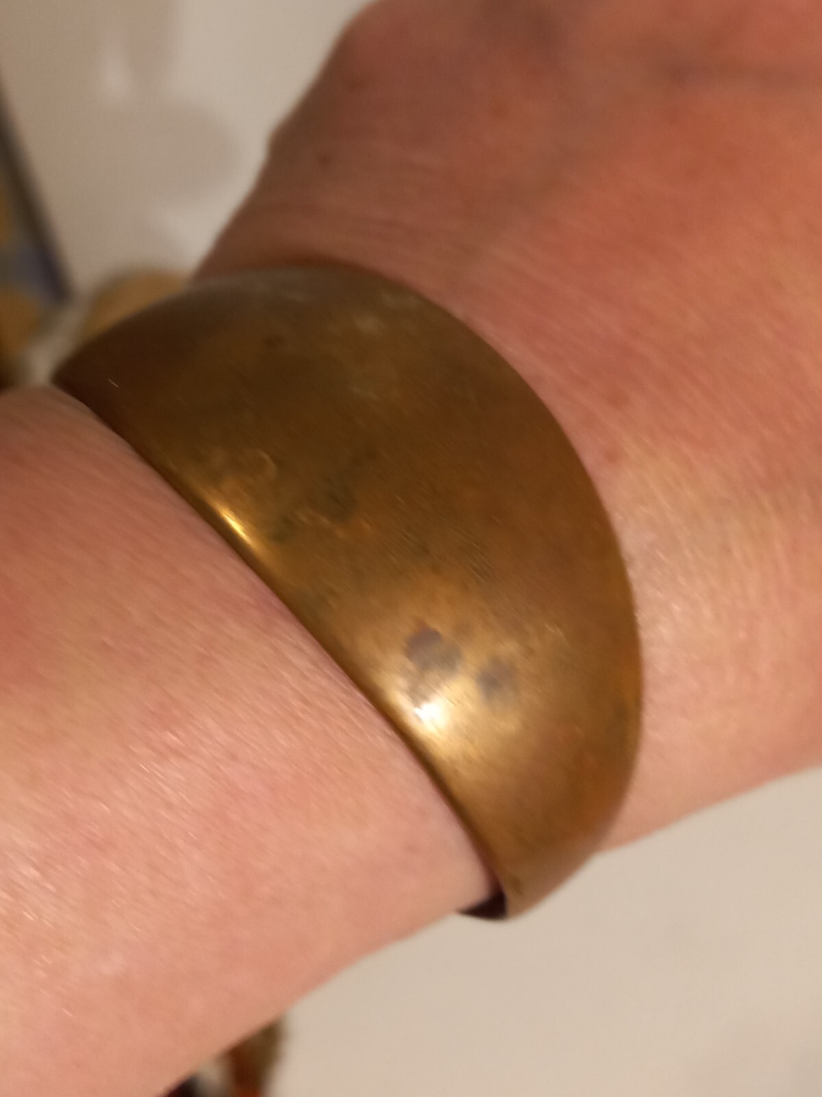 Handmade Cuff Bracelet Solid Brass - image 5