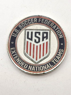 U.S Soccer Federation Extended National Team Member Challenge Coin (Silver Tone)