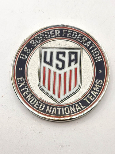 U.S Soccer Federation Extended National Team Member Challenge Coin (Silver Tone)