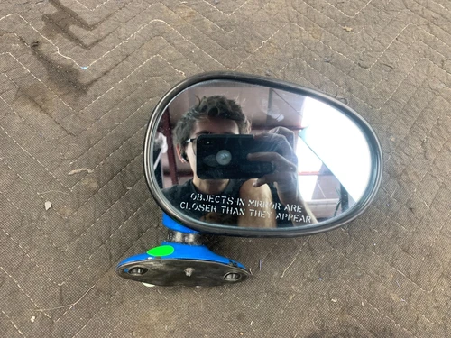 1990-1997 Mazda Miata Oem Side View Mirror Blue Passenger Right Manual NA *READ*