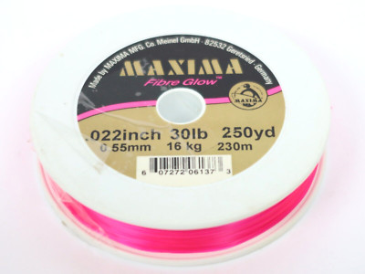 Maxima Fibre Glow High Visibility Monofilament Fishing Line 30lb 250yd