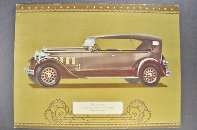 1930 Packard Custom-8 Portfolio Runabout Coupe Sedan Limo Nice